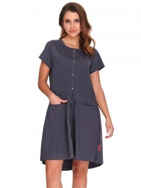 Maternity nursing nightdress by DN (dark grey)