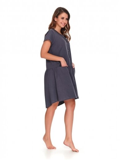 Maternity nursing nightdress by DN (dark grey) 3