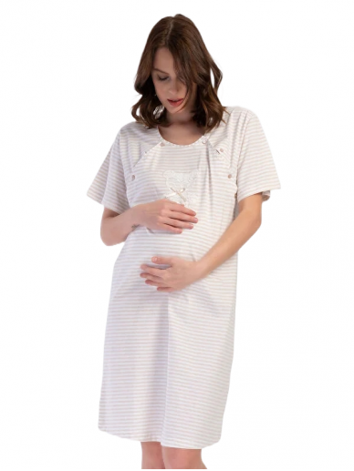 Nightwear for pregnant and nursing mothers with a bear, Vienetta 3