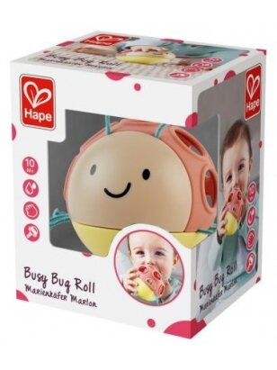 HAPE kūdikio žaislas Busy Bug Roll-FSC, E8522B