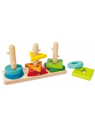 HAPE mediniai blokeliai Monster Twist & Stack, E0494A