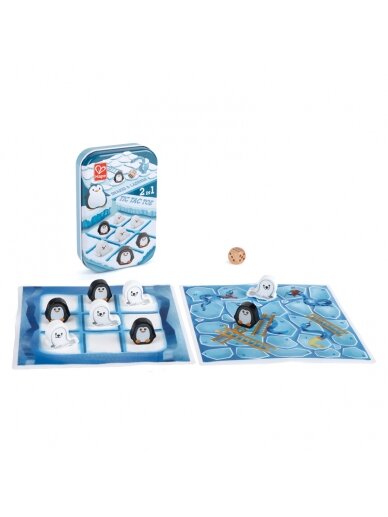 HAPE 2in1 žaidimai Tic Tac Toe/Snakes&Ladders, E0478A