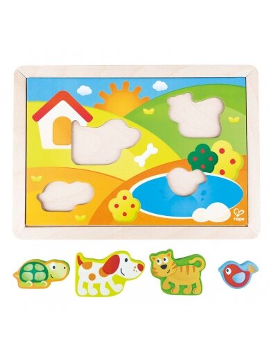 HAPE dėlionė Saulėtas slėnis 3in1, E1601A