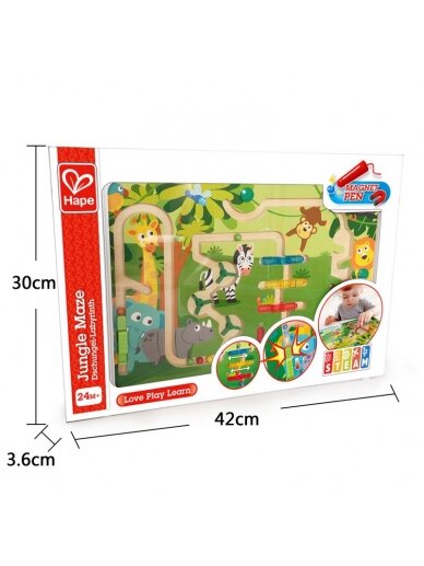 HAPE lavinamasis žaislas Jungle Maze, E1714 4