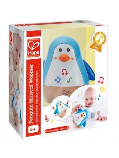 HAPE muzikinė dėžutė-žaislas Pingvinas, E0331A 2