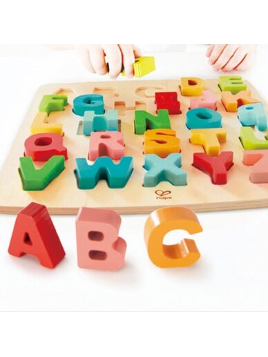 HAPE raidžių dėlionė Chunky Alphabet, E1551 1