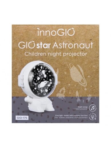 InnoGiO projektorius vaikiškas GIOstar astronautas GIO-175 3