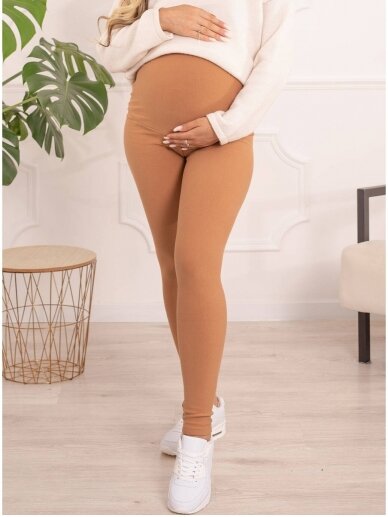 Warm maternity leggings, Mommy (camel) 7