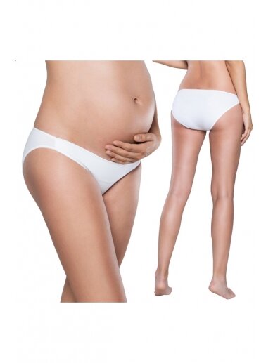 Cotton maternity panties Mini Lux (white) 3