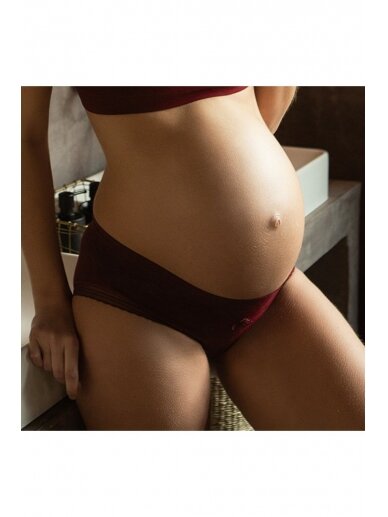 Maternity panties, Milk, Cache Coeur (burgundy) 2