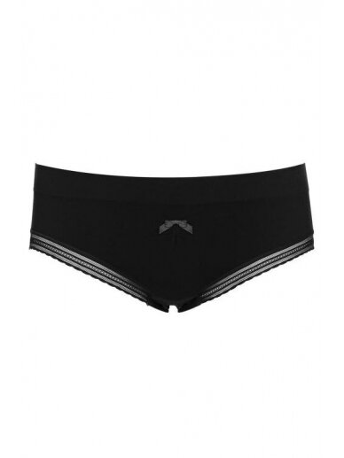 Maternity Panties, Cache Coeur (Black)