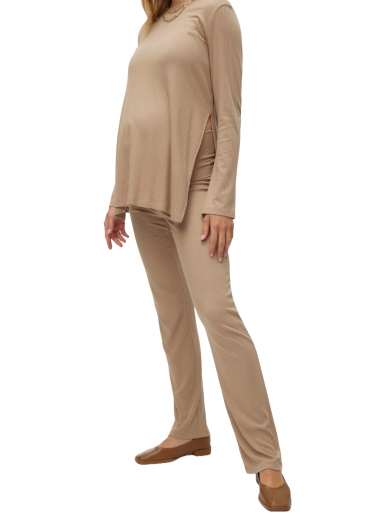 MLGEMMA maternity trousers, Mama;licious (sand)