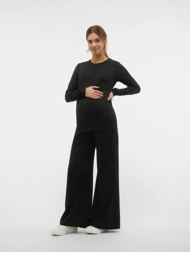 MLGIO maternity trousers, Mama;licious BLACK 1