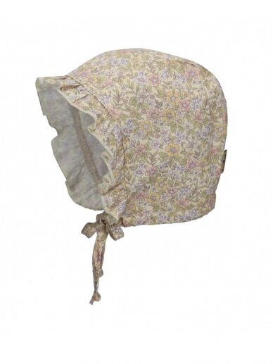 TuTu hat with laces for baby, UV+30 (beige)