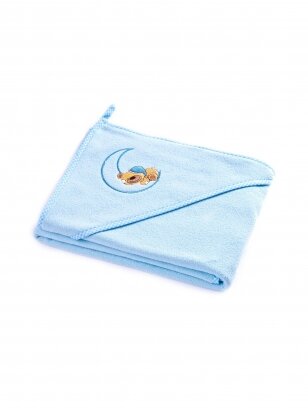 Terry cotton towel 100x100, blue