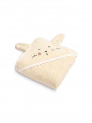 Terry cotton towel 90x90, Sensillo (Ecru bunny)