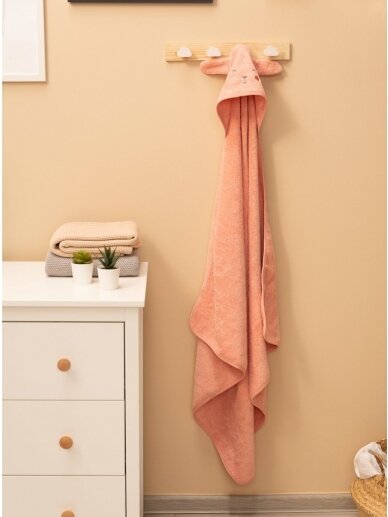 Terry cotton towel 90x90, Sensillo (Pink bunny)  1