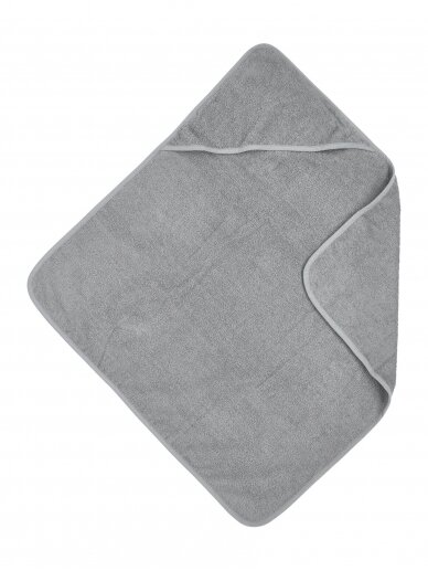 Kilpinis rankšluostis kūdikiui, 75x75cm, Meyco Baby (Grey)