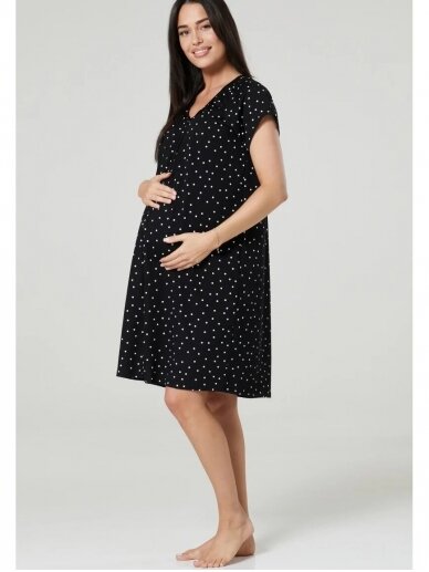 Maternity nursing nightwear set by CC (black) 1