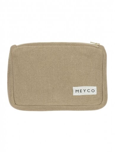 Wiper pouch knit basic Taupe, Meyco Baby