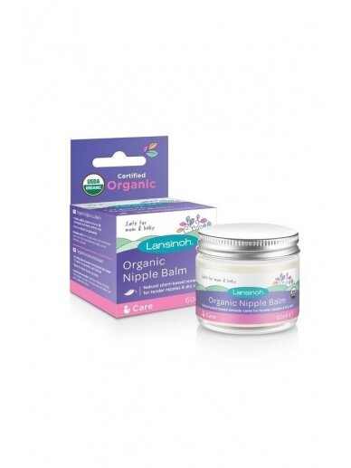 Lansinoh organic nipple cream, 60ml.