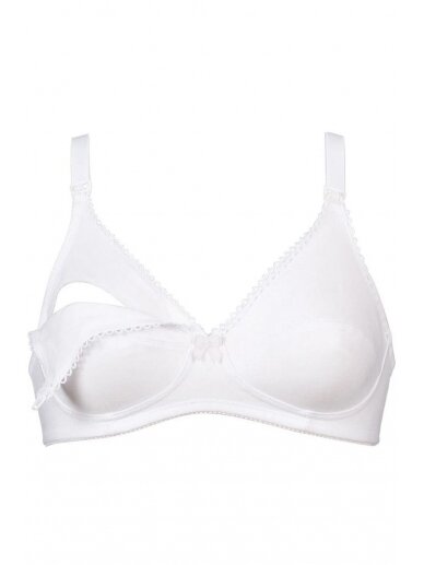 Cotton nursing bra by Naturana (white) 1