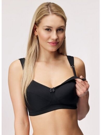 Plus size nursing bra by New Rosme (black) 3