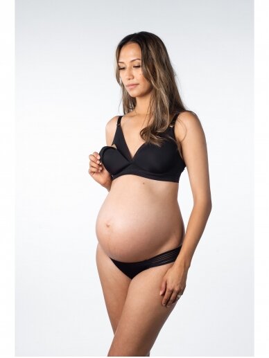Maternity and nursing bra Ambition Triangle by Hot Milk (black) (Kopija) 2