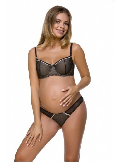 Nursing bra by Lupo line (beige and black)