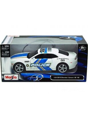 MAISTO DIE CAST automodelis Chevrolet Camaro SS RS Police 2010 1:24 , 31208