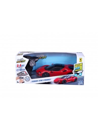 MAISTO TECH 1:24 automodelis Ferrari SF90 Stradaie, 82334 2