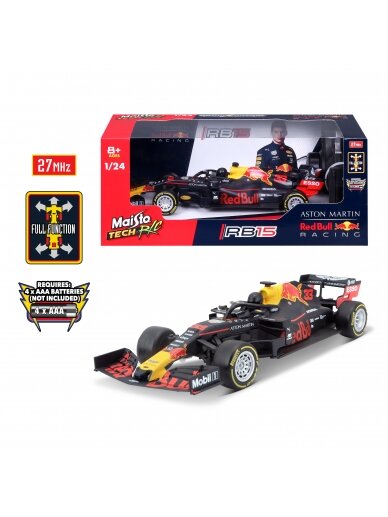 MAISTO TECH 1:24 valdomas automobilis F1 Red Bull RB15, 82351 1