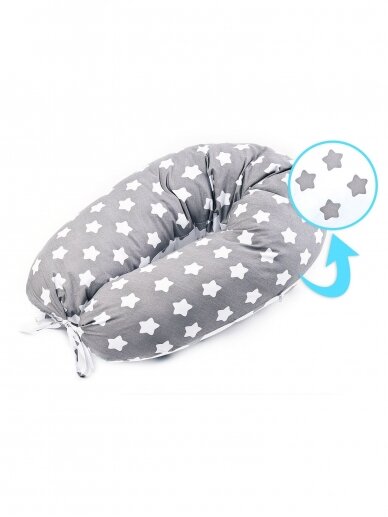 Feeding pillow 35x170 cm, Stars, by Sensillo