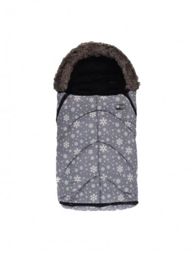 Footmuff Shiny Nylon Snow Flakes, Kikkaboo