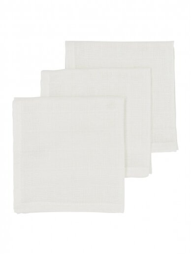 Muslin diapers set, 3 pcs. 30x30, Meyco Baby (Off White)