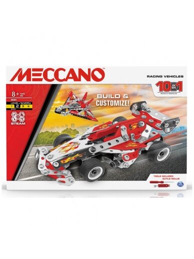 MECCANO konstruktorius 10in1 Racing Vehicles, 225d., 6060104 4