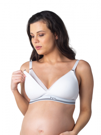 Maternity and nursing bra Icon White