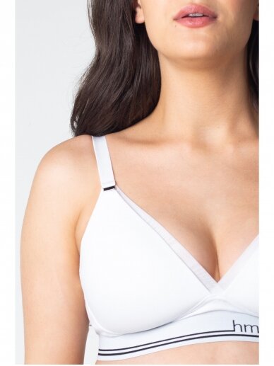 Maternity and nursing bra Icon White 1