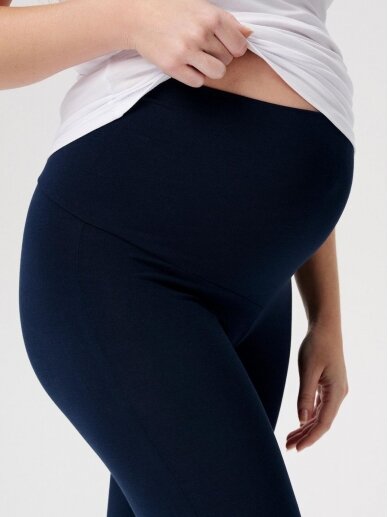 Leggings with an over-bump waistband by Esprit (night blue) 1