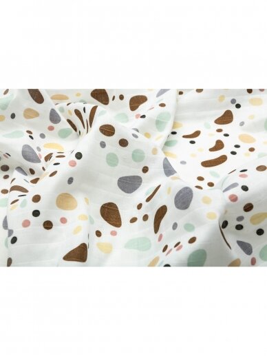 Cotton large diaper - covered, Sensillo, Pebbles 120x120 1