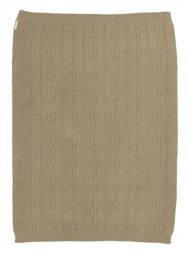 Medvilninis pledas, 75X100,TOG 1.0 Meyco (Romantic flower, taupe) 2