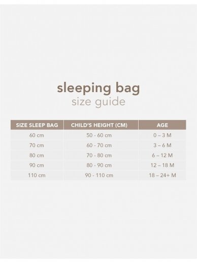 Sleeping bag for baby, by Noppies TOG 3.0 60cm (Kopija) 5