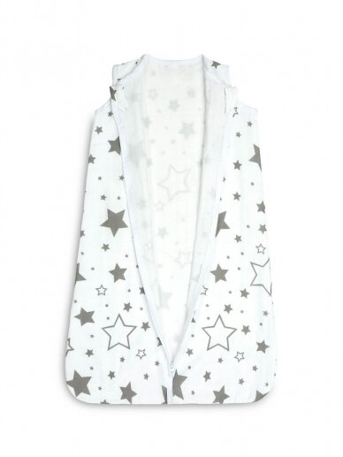 Baby sleeping bag, Stars, 45x75, TOG 0.5 Sensillo (white/grey) 1