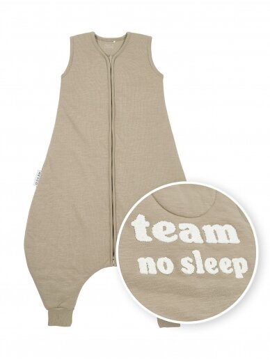 Baby sleep overall winter jumper 92cm, TOG 2.0, Meyco Baby Taupe/offwhite