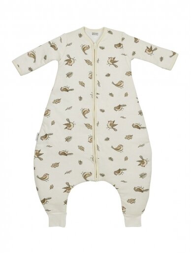 Baby sleep overall winter jumper, TOG 2.5, Meyco Baby, Robin multi, 92 cm.