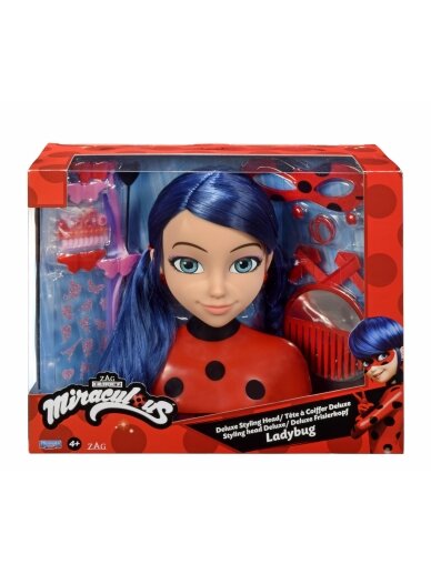 MIRACULOUS lėlės galva puošimui Ladybug Deluxe, 50247