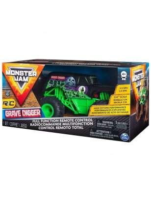 MONSTER JAM visureigis RC 1:24 Grave Digger, 6044955