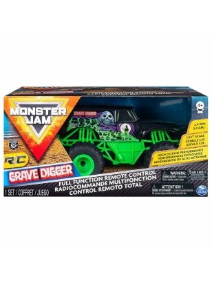 MONSTER JAM visureigis RC 1:24 Grave Digger, 6044955