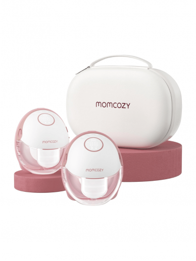 MOMCOZY M6 dvigubas nešiojamas belaidis pientraukis