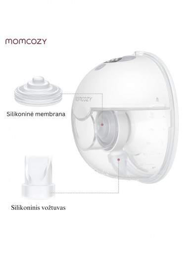 MOMCOZY M5 dvigubas nešiojamas belaidis pientraukis 6